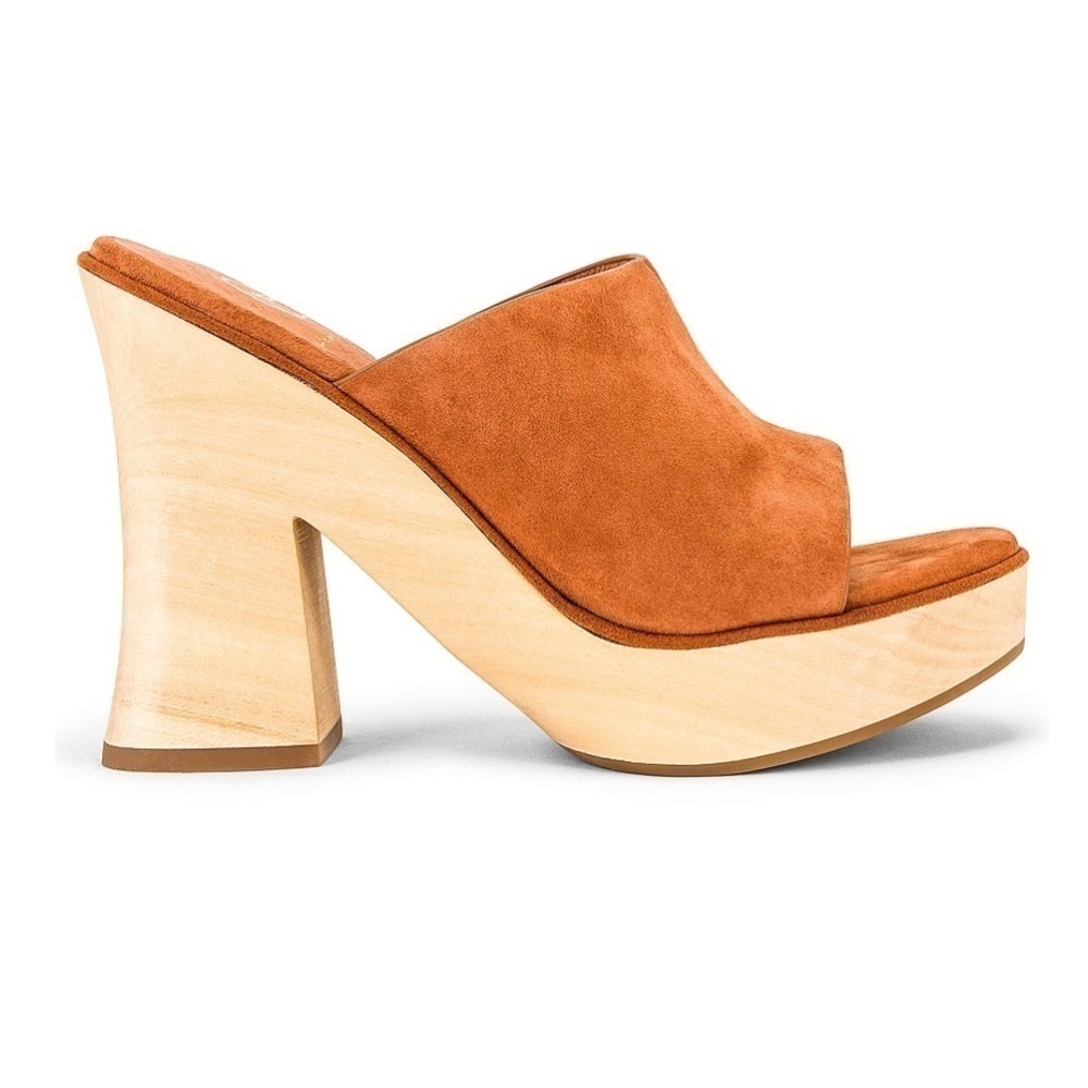 House of Harlow 1960 X REVOLVE WOODEN PLATFORM - NWT & Box